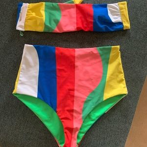 Mara Hoffman bikini - (M) bottom and (S) bandeau top